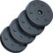 ScSPORTS® Dischi Pesi - Set di 5kg, in Cemento e Plastica, Ø 30/31mm, Nero - Weight Plates, Piastre Pesi, Per Bilancieri e Manubri, Palestra da Casa, Fitness, Allenamento, Bodybuilding, Sollevamento