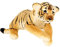 Tiger liegend Plüschtier ca. 60 cm Kuscheltier Softtier Raubkatze Stofftier