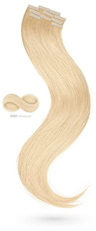 Tape In Extensions 50 cm Virgin Echthaar 10er Set Ultrablond