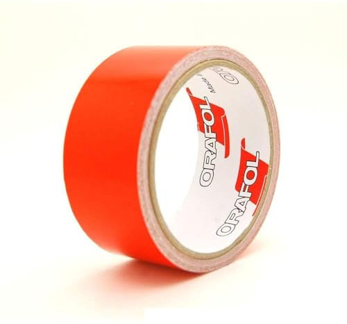 Rouleau d'adhésif Rétroréfléchissant 10m signalisation véhicule balisage Orange Réfléchissant