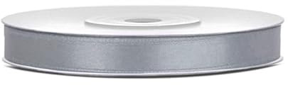 Satinband 25m x 6mm Dekoband Geschenkband (Grau)