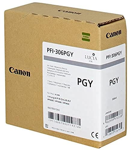 Canon 6667B001 Tintentank PFI-306 PGY, foto grau