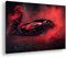 deyoli luxuriöser roter Lamborghini Format: 60x40 als Leinwand, Motiv fertig gerahmt auf Echtholzrahmen, Hochwertiger Digitaldruck mit Rahmen, Kein Poster oder Plakat