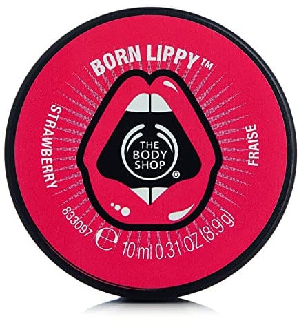 The Body Shop Born Lippy Pot Lip Balm Strawberry 10ml