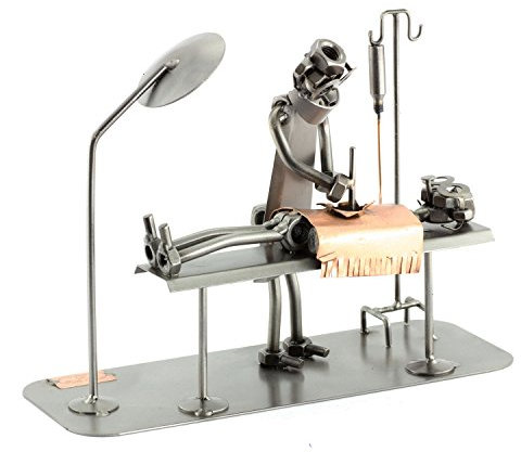 Steelman24 I Schraubenmännchen OP-Tisch I Made in Germany I Handarbeit I Geschenkidee I Stahlfigur I Metallfigur I Metallmännchen