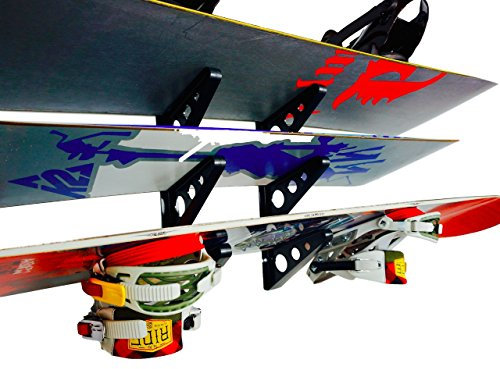 StoreYourBoard Support mural multi pour snowboard, rangement et organisation pour la maison, montage horizontal