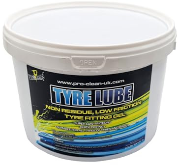 Pro Clean Motorcycle Tyre Lube – Low Friction, Non-Residue Tyre Fitting Gel – Quick Drying & Non-Corrosive Formula (2.5L)
