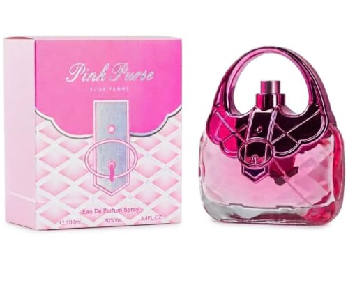 Pink Purse Perfume for Women 100ml EDP | Long Lasting Ladies Fragrance Spray, Sweet Floral Fruity Scent with Vanilla Musk, Rose & Lemon Notes | Premium Women's Perfumes Luxury Birthday Gift for Her