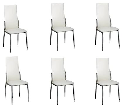 vidaXL Chaise de Salle à Manger alu (Lot de 6)