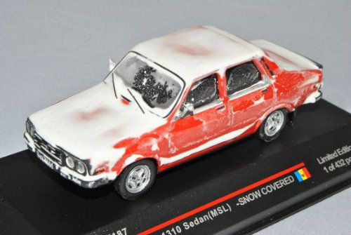 Ist Ixo Dacia 1310 Limousine Rot Mit Schnee 1984 IST 187 1/43 Modell Auto