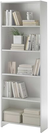 Offenes Bücherregal Bobby | 60 x 24 x 175 cm | Weiß