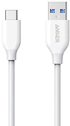 Anker USB C Cable, PowerLine USB 3.0 to USB C Charger Cable (3ft) with 56k Ohm Pull-up Resistor for Samsung Galaxy Note 8, S8, S8+, S9, Oculus Quest, Sony XZ, LG V20 G5 G6, HTC 10