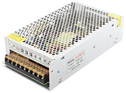 BW AC 110/220 V DC 12 V 20A 240 W interruptor de salida doble fuente de alimentación controlador para tira de luz LED