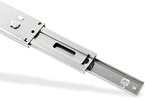 DEMA Teleskopschiene 550x13x46 mm Schubladenschiene 3-stufig für Möbel, Schubladen, Werkstatt - Robust, Langlebig, Präzise