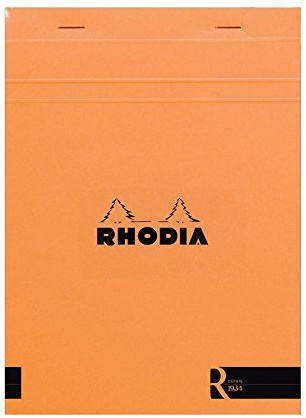 Rhodia 162011C Notizblock (DIN A5, 14,8 x 21 cm, liniert, 70 Blatt, praktisch und belastbar) 1 Stück orange