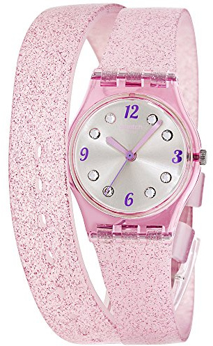 Swatch Montre Femme Digitale Quartz avec Bracelet en Silicone – LP132