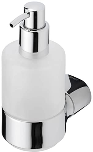 Geesa Wynk Seifenspender, Inhalt: 200 ml, Farbe: Chrom, gefrostetes Glas, 68 x 147 x 105 mm