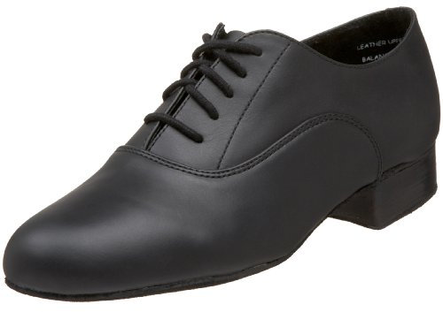 Capezio Men’s Standard Oxford Ballroom Dancing Shoes, Classic Designed Ballroom Dance Shoes, Smart, Traditional Design For Dancers, Ballroom Dancing Shoes For Men - Black, Size 10