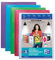 Elba 100211078 Polyvision Porte-documents A4 Bleu/Rose/Violet/Vert
