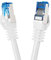 BIGtec 1m CAT.7 Patchkabel Netzwerkkabel Gigabit Patch DSL LAN Ethernet Kabel weiß Kupferkabel doppelt geschirmt (RJ45 Stecker Cat-7 S/FTP PIMF)