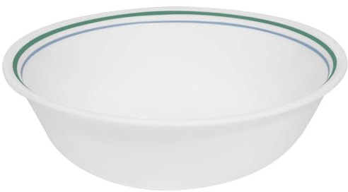 CORELLE Müslischale Country Cottage, Vitrelle-Glas, 3-lagig gehärtet | weiß, für Müsli und Suppe, backofenfest bis 175°C, mikrowellengeeignet, gefrierfest, spülmaschinenfest