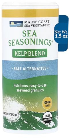 Kelp Granules Sea-Seasoning Shaker (Kelp Blend) | 1.5 oz tube | Organic Seaweed Seasoning | Maine Coast Sea Vegetables