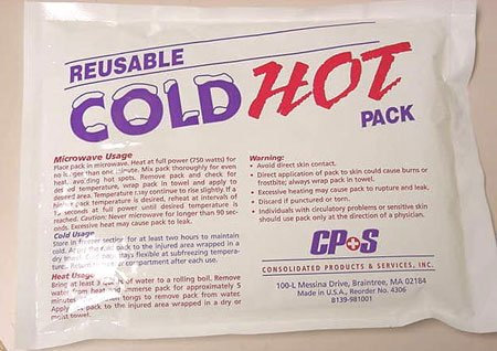 Rapid Relief Deluxe HOT/Cold Gel Compress with Contour Gel 11X 10 White 11