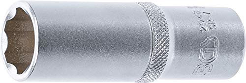 BGS 2948 | Steckschlüssel-Einsatz Super Lock, tief | 12,5 mm (1/2) | SW 18 mm | lang | Wellenprofil | CV-Stahl