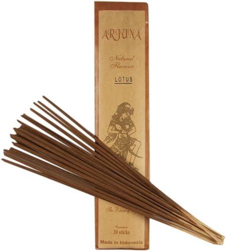GURU SHOP Arjuna Räucherstäbchen, Balinesische Räucherstäbchen - Lotus, Braun, 26x6x0,5 cm, Räucherstäbchen aus Bali