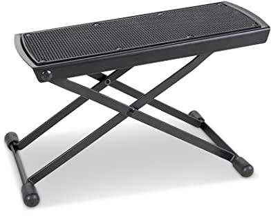 GEWA repose-pied FX, repose-pied pour guitare, noir, réglable