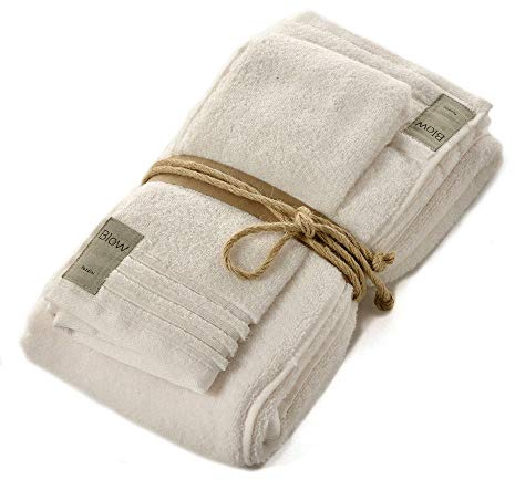 Handtücher Fazzini Pflege Creme – Paar Handtücher (Gesicht 60 x 100 – Gästehandtuch 40 x 60)