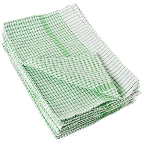 Vogue Wonderdry Green Tea Towels (10 pack) - Thick, Absorbent and Rapid Drying E700