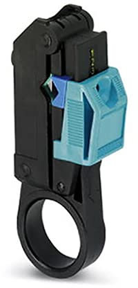 PHOENIX CONTACT WIREFOX-D CX-5 Abisolierwerkzeug, 2.5mm-7.6 mm Durchmesser Koaxialkabel, 3 Stufig, 5.5mm/5.5mm Absetzmaß, Schwarz