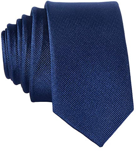 DonDon schmale dunkelblaue Krawatte 5 cm