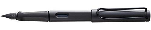 Lamy Safari Fountain Pen (M) & 5 Black Ink Cartridges (Yellow)