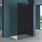 Mai & Mai Duschwand für Dusche Duschabtrennung 140x200cm Walk-In ESG-Sicherheitsglas 10mm NANO Glas BRAM1 Bremen2VG