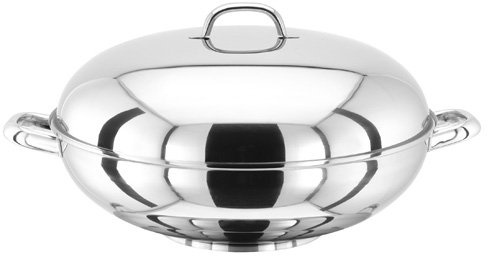 Stellar Wok, Silver, 37 cm, 2-Piece