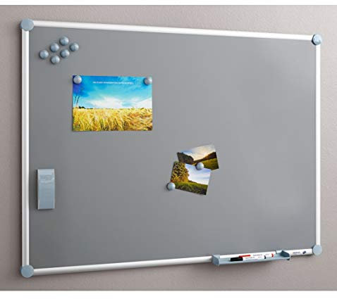 MAUL Whiteboard 2000 MAULpro Komplett-Set silver, 60x90cm, grau