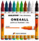 Molotow One4All 127HS Acryl Marker Basic-Set 2 (2,0 mm Strichstärke, hochdeckend und permanent, UV-beständig, für fast alle Untergründe) 10 Stück sortiert