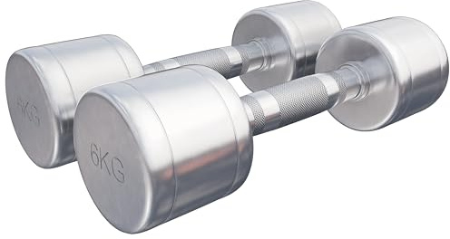 GORILLA SPORTS® Kurzhanteln 2–30 kg, einzeln/2er Set, Verchromter Stahl | Mit oder ohne Hantelständer, rutschfester, gerändelter Griff, eingravierte KG-Angabe; Hantelset, Rundhanteln, Kurzhantelset