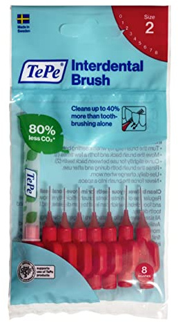 TePe 0.5 mm Size 2 Original Interdental Brush - Pack of 8