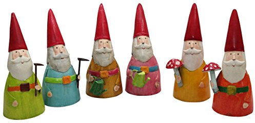 Zaunhocker Garten-Deko Gartenzwerg Metall bemalt Preis für 1 Stück