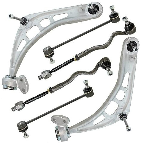 2x Querlenker inkl. vormontierten Hydrolager VORNE LINKS UND RECHTS MIT LAGERBUCHSEN UND TRAGGELENK INKL. 2x KOPPELSTANGE +2x SPURSTANGENKOPF,