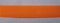 1m Klettband (nur) Hakenband neon orange 20mm zum nähen