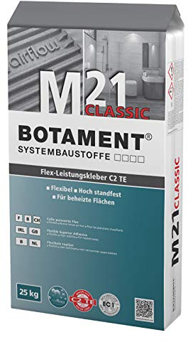 Botament flexibler Leistungskleber M21 classic 25kg hellgrau c2 te