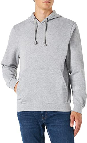 CliQue Herren Basic Hoodie, Blickdicht, Grau (Grau), meliert, XXXL
