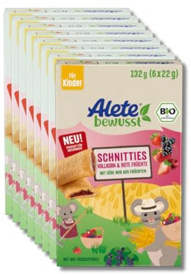 Alete Bio Schnitties Vollkorn Und Rote Früchte 8 x 132 g