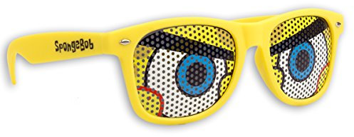 Blueprint Cologne SpongeBob Schwammkopf Sonnenbrille GELB Fanbrille UV 400 verschiedene Modelle und Größen (Angry)