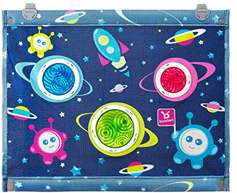 Ben Bat - Tapasol Bubble Dream - Parasol Coche Bebé - Medidas 45 x 52 cm - Filtra el Sol con Bellos Colores - Protege al Bebé de los Rayos UV - Fácil Fijación en la Ventana del Coche