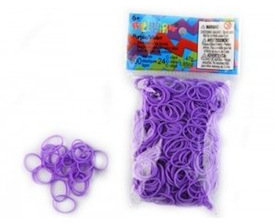 Elastiques Rainbow Loom Violet